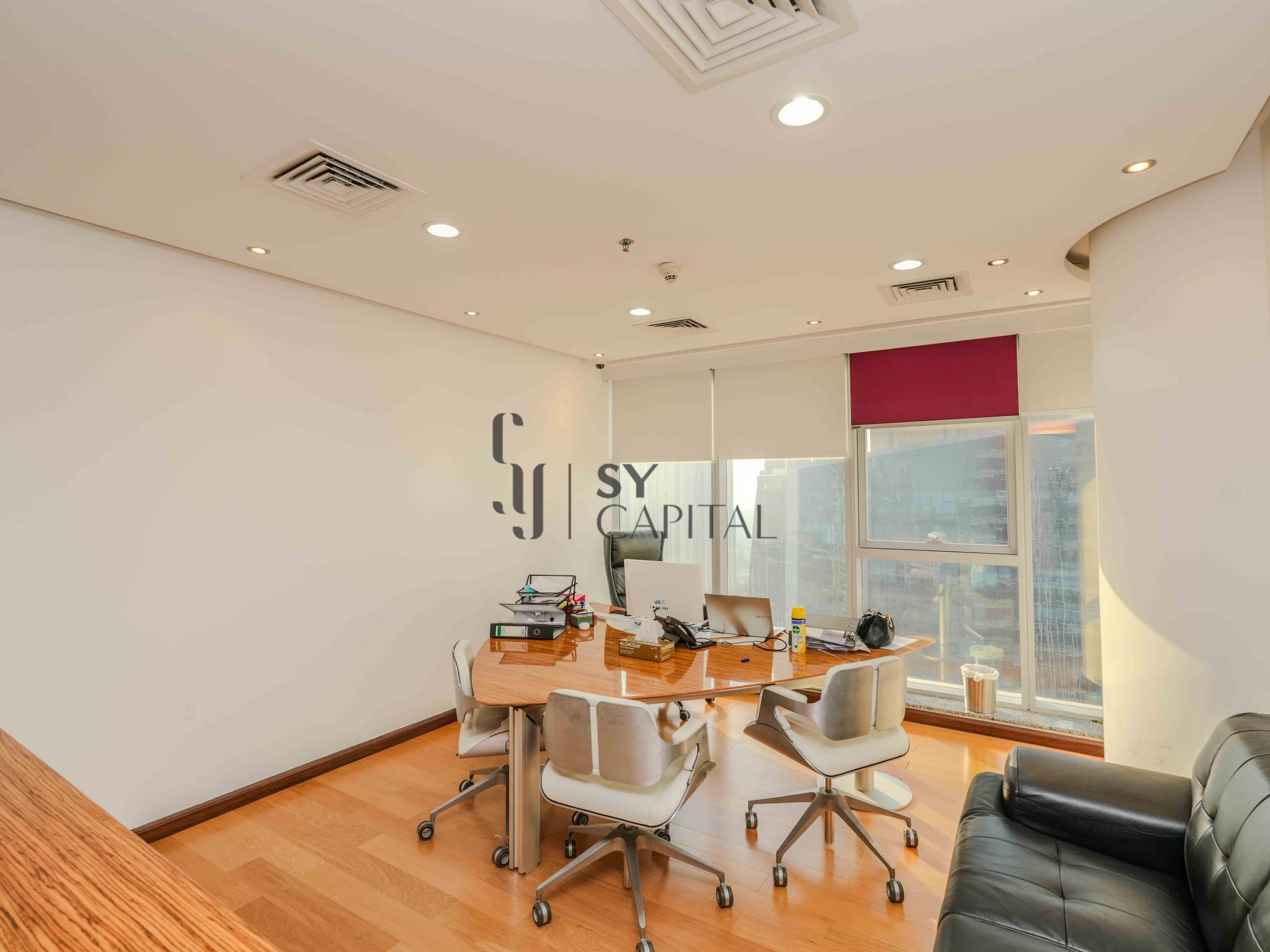 Furnished Half-Floor Office | Burj Khalifa View