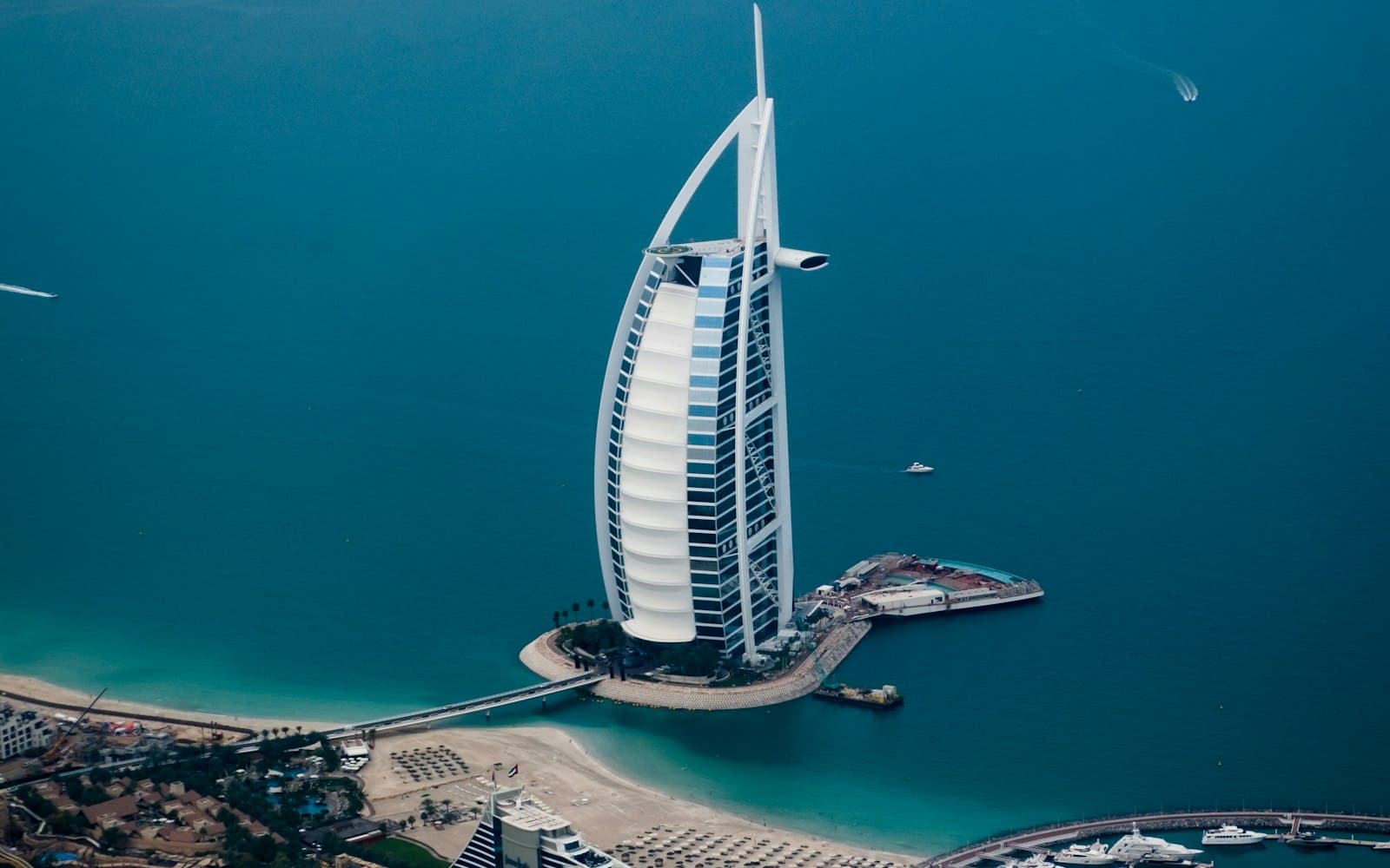 Aerial view of Dubai